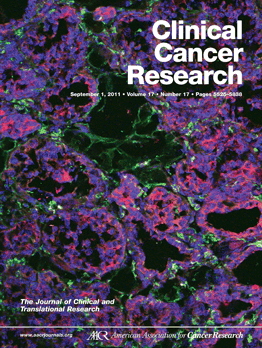 Cover article: Clinical Cancer Research 17(17):5695